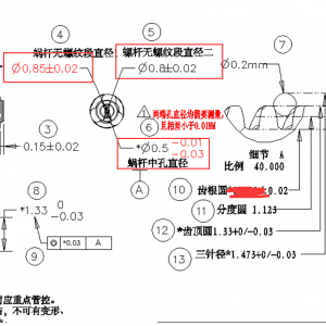 西鈦珂超微型小蝸桿加工案例