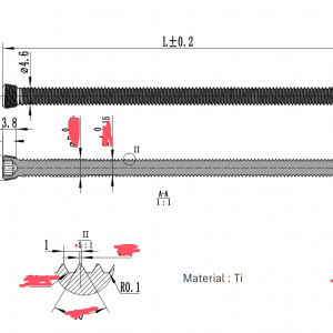 西鈦珂骨科加工案例：鎖定螺釘加工